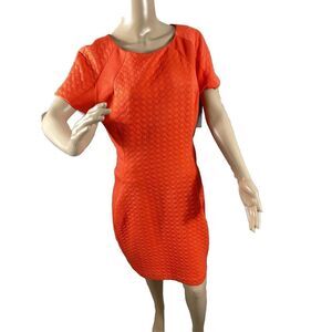Sharagano Orange Pencil Dress‎ Size 10 A-5